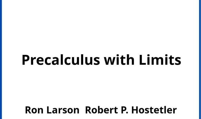 Precalculus with limits 4th edition pdf