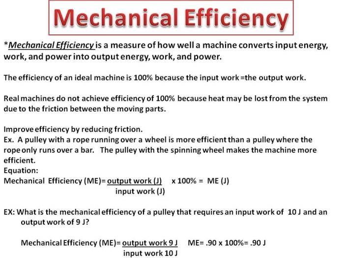 Simple machines mechanical advantage worksheet